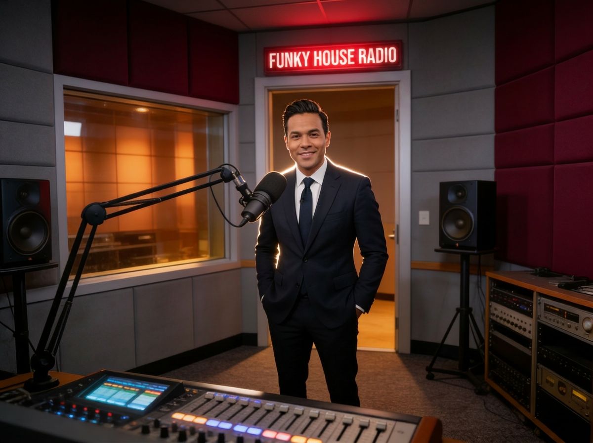 Mike Reynolds in the Funky House Radio studio